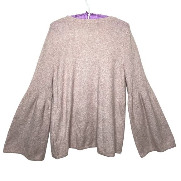 American Eagle Outfitters Bell Sleeve Criss Cross Neck Blush Pink/Cream Size XL - Picture 6 of 10